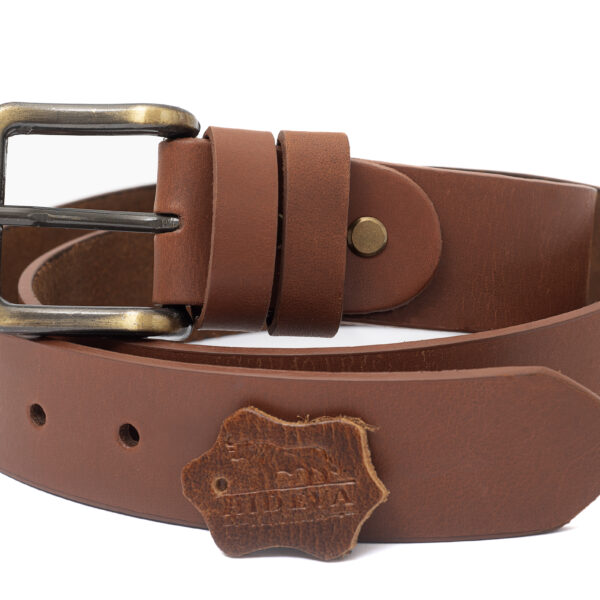 Light Brown - Men 100% Genuine Buffalo Leather Belt